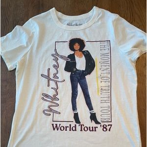 Whitney Houston 87 Tour Shirt, printed 2023
